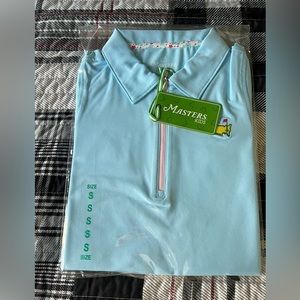 Masters Kids Blue Zip up Polo Size Small 7/8 *NEW*